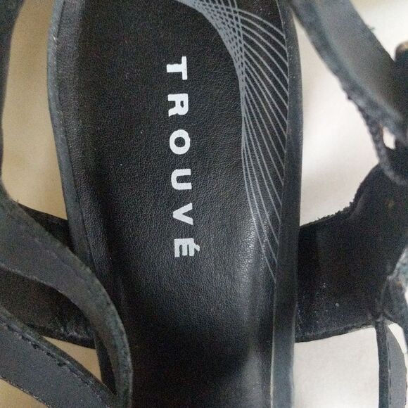 Trouve Leather Gladiator Strap Stiletto Sandal - Picture 10 of 13